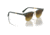 Ray-Ban RB2176 Clubmaster Folding Sunglasses, Green On Arista Frame, Gradient Brown Lens, 51, RB2176-136885-51