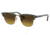 Ray-Ban RB2176 Clubmaster Folding Sunglasses, Green On Arista Frame, Gradient Brown Lens, 51, RB2176-136885-51
