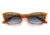 Ray-Ban RB2299 Lady Burbank Sunglasses - Womens, Amber Tortoise Frame, Clear Gradient Blue Lens, 55, RB2299-13423F-55