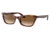 Ray-Ban RB2299 Lady Burbank Sunglasses - Women's, Striped Havana Frame, Clear Gradient Brown Lens, 55, RB2299-954-51-55