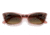 Ray-Ban RB2299 Lady Burbank Sunglasses - Womens, Transparent Pink Frame, Brown Vintage Lens, 55, RB2299-1344BG-55
