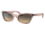 Ray-Ban RB2299 Lady Burbank Sunglasses - Womens, Transparent Pink Frame, Brown Vintage Lens, 55, RB2299-1344BG-55