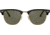 Ray-Ban RB3016 Clubmaster Sunglasses, Black Crystal Green P Frame, Polarized 49 mm Diameter Lenses, 901-58-4921