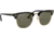 Ray-Ban RB3016 Clubmaster Sunglasses, Black Crystal Green P Frame, Polarized 49 mm Diameter Lenses, 901-58-4921