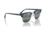 Ray-Ban RB3016 Clubmaster Sunglasses, Blue On Silver Frame, Dark Blue Mirror Polarized Lens, 49, RB3016-1366G6-49