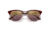 Ray-Ban RB3016 Clubmaster Sunglasses, Bordeaux On Rose Gold Frame, Red Mirror Polarized Lens, 49, RB3016-1365G9-49