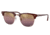 Ray-Ban RB3016 Clubmaster Sunglasses, Bordeaux On Rose Gold Frame, Red Mirror Polarized Lens, 49, RB3016-1365G9-49