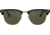 Ray-Ban RB3016 Clubmaster Sunglasses, Ebony/Arista Crystal Green Frame, 51 mm Diameter Lenses, W0365-5121