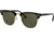 Ray-Ban RB3016 Clubmaster Sunglasses, Ebony/Arista Crystal Green Frame, 51 mm Diameter Lenses, W0365-5121