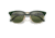 Ray-Ban RB3016 Clubmaster Sunglasses, Green On Arista Frame, Dark Green Mirror Polarized Lens, 49, RB3016-1368G4-49