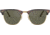 Ray-Ban RB3016 Clubmaster Sunglasses, Red Havana Frame, Crystal Green Polarized Lenses, RB3016 990/58-49