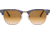 Ray-Ban RB3016 Clubmaster Sunglasses, Spotted Brown/Blue Frame, Clear Gradient Brown Lenses, RB3016 125651-51