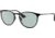 Ray-Ban Erika Metal RB3539 Sunglasses, Black, Evolve Photo Green To Blue, 54, RB3539-002-Q5-54