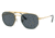 Ray-Ban RB3648M The Marshal II Sunglasses, Legend Gold Frame, Blue Lens, 52, RB3648M-9241R5-52