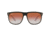 Ray-Ban RB4147 Sunglasses 6039V0-60 - Top Black On Transparent Frame, Clear Gradient Red Mirror Red Lenses