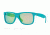 Ray-Ban RB4165 Sunglasses 60903R-51 - Turquoise Rubber Frame, Green Mirror Green Lenses