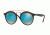 Ray-Ban RB4256 Sunglasses 6252B7-46 - Matte Black Frame, Mirror Gradient Blue Lenses