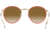 Ray-Ban ROUND METAL M RB3447JM Sunglasses 919651-50 - , Clear Gradient Brown Lenses