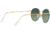 Ray-Ban ROUND METAL M RB3447JM Sunglasses 9196BH-50 - , vintage green gradient blue Lenses