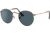 Ray-Ban Round Metal Sunglasses - Men's, Antique Copper Frame, Blue 53 mm Lenses, RB3447-9230R5-53