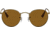Ray-Ban Round Metal Sunglasses - Men's, Antique Gold Frame, Brown 53 mm Lenses, RB3447-922833-53