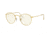 Ray-Ban Round Metal Sunglasses - Men's, Gold Frame, Photo Grey/blue Light Filter 50 mm Lenses, RB3447-9196BL-50