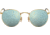 Ray-Ban ROUND METAL RB3447N Sunglasses 001/30-50 - Shiny Gold Frame, Grey-Flash Lenses