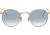 Ray-Ban ROUND METAL RB3447N Sunglasses 001/3F-50 - Arista Frame, Crystal White Grad. Blue Lenses