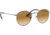 Ray-Ban ROUND METAL RB3447N Sunglasses 004/51-50 - Gunmetal Frame, Crystal Brown Gradient Lenses