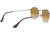 Ray-Ban ROUND METAL RB3447N Sunglasses 004/51-50 - Gunmetal Frame, Crystal Brown Gradient Lenses