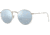 Ray-Ban Round Metal Sunglasses - Men's, Silver Frame, Light Green Mirror Silver 50 mm Lenses, RB3447-019-30-50