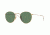 Ray-Ban RB3447 Single Vision Sunglasses, 50mm Lens Diameter, Gold Frame, Crystal Green Lens 001-5021