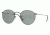 Ray-Ban Round Metal Sunglasses - Men's, Black Frame, Crystal Green 50 mm Lenses, RB3447-002-50