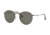 Ray-Ban Round Metal Sunglasses - Men's, Black Frame, Green 53 mm Lenses, RB3447-002-58-53