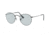 Ray-Ban Round Metal Sunglasses - Men's, Gunmetal Frame, Light Blue 50 mm Lenses, RB3447-004-T3-50