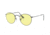 Ray-Ban Round Metal Sunglasses - Men's, Gunmetal Frame, Light Yellow 50 mm Lenses, RB3447-004-T4-50