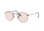 Ray-Ban Round Metal Sunglasses - Men's, Gunmetal Frame, Light Pink 50 mm Lenses, RB3447-004-T5-50