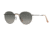 Ray-Ban Round Metal Sunglasses - Men's, Matte Gunmetal Frame, Grey Gradient Dark Grey 50 mm Lenses, RB3447-029-71-50