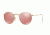 Ray-Ban Round Metal Sunglasses - Men's, Gold Frame, Brown Mirror Pink 50 mm Lenses, RB3447-112-Z2-50