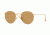 Ray-Ban Round Metal Sunglasses - Men's, Gold Frame, Brown 50 mm Lenses, RB3447-90644I-50