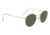 Ray-Ban Round Metal Sunglasses - Men's, Gold Frame, Green 50 mm Lenses, RB3447-919631-50