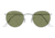 Ray-Ban Round Metal Sunglasses - Men's, Silver Frame, Green Bottle 50 mm Lenses, RB3447-91984E-50