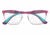 Ray-Ban RY1054 Eyeglass Frames 4071-47 - Silver On Top Matte Violet Frame