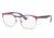 Ray-Ban RY1054 Eyeglass Frames 4071-47 - Silver On Top Matte Violet Frame