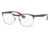 Ray-Ban RY1054 Eyeglass Frames 4073-47 - Silver On Top Matte Blue Frame
