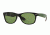 Ray-Ban Wayfarer RB2132 Sunglasses 61844E-52 - Matte Black Frame, Green Lenses