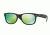 Ray-Ban Wayfarer RB2132 Sunglasses 622/19-52 - Rubber Black Frame, Grey Mirror Green Lenses