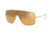 Ray-Ban WINGS II Sunglasses - Men's, Gold Frame, Orange/Silver Gradient Mirror Lenses, RB3697-9050Y1-35