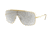 Ray-Ban WINGS II Sunglasses - Men's, Gold Frame, Clear gradient silver Lenses, RB3697-91966I-35