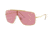 Ray-Ban WINGS II Sunglasses - Men's, Gold Frame, Pink Lenses, RB3697-919684-35